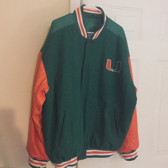miami hurricanes varsity jacket